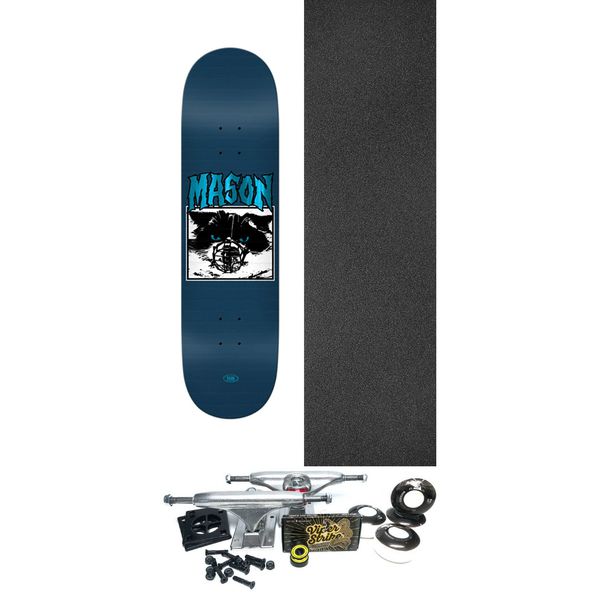 Real Skateboards Mason Silva Vicious Blue Skateboard Deck - 8.28" x 32" - Complete Skateboard Bundle